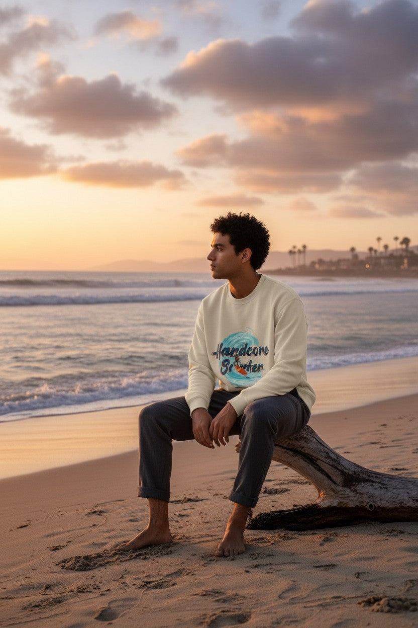 Men Sand Heavy Blend™ Crewneck Sweatshirt