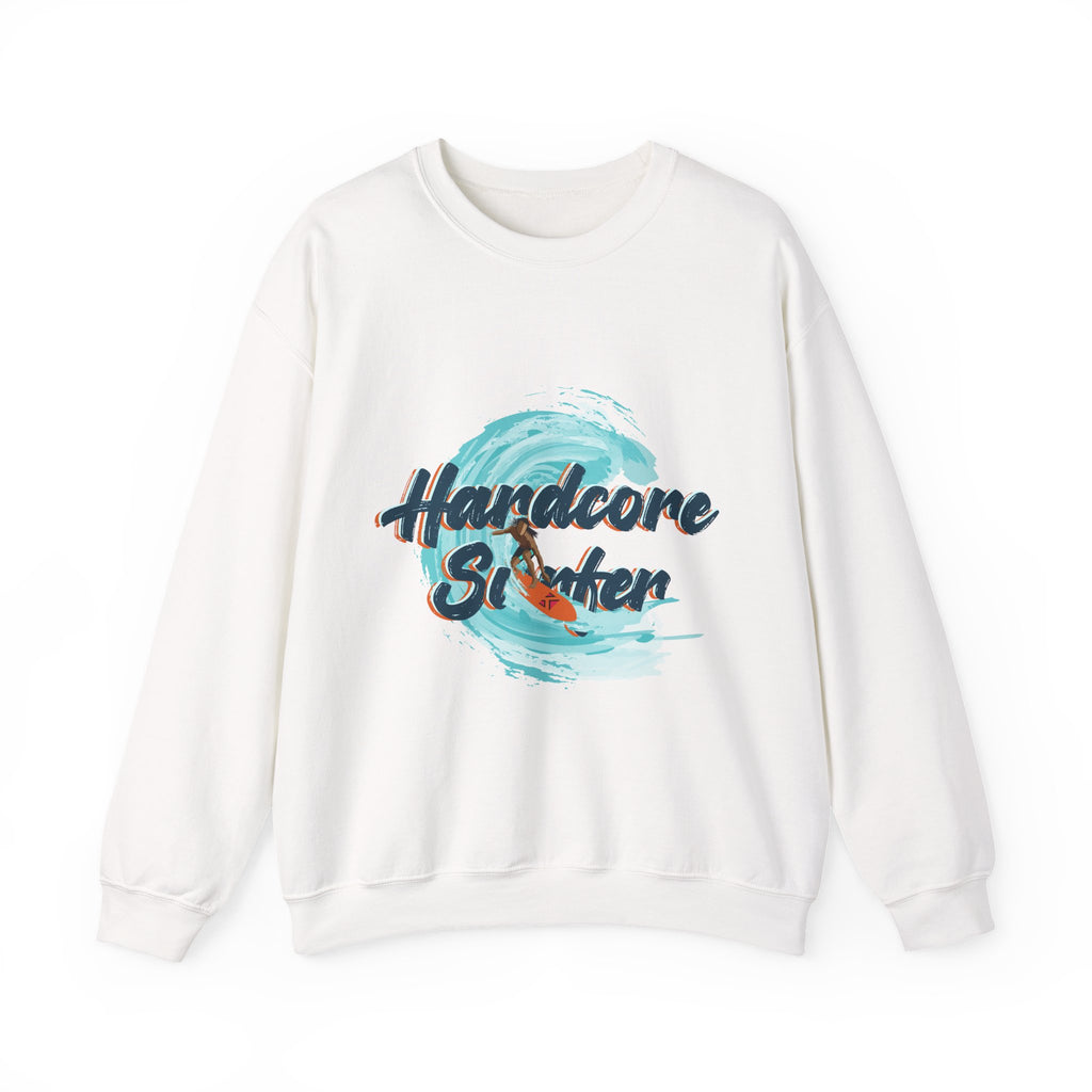 Men White Heavy Blend™ Crewneck Sweatshirt
